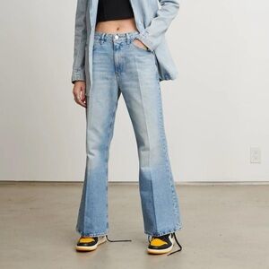 SPRWMN Victoria Boyfriend Flare Denim | Light Vintage Blue - Size 27